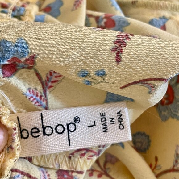 💙 Bebop Smocked Square Neck Long Sleeve Dress, Large, EUC, 5 for $25 item 💙 - Picture 9 of 11